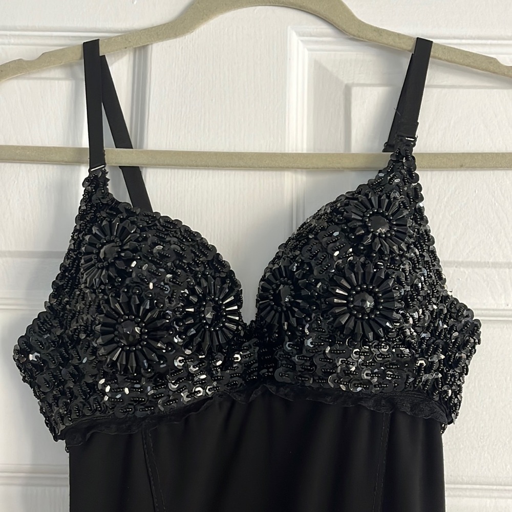 Vintage Sequin Bra Mini Dress